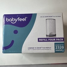 Babyfeel Refill Pack Holds up to 2320 Diapers Fit All Dekor Plus Sz Diaper Pails