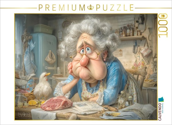 Calvendo Puzzle FleischverkäUferin | 1000 Teile Lege-GrößE 64 × 48 Cm Foto-Puzzl-image