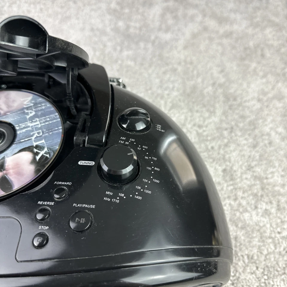 GPX BD707B портативный DVD CD-плеер бумбокс AM FM-радио ЖК-экран с пультом дистанционного управления - Изображение 4 из 4