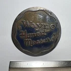 VINTAGE WAYNE GAS PUMP EMBLEM ORIGINAL SIGN ID TAG BADGE PLATE OIL ADVERTISING