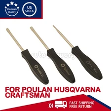 3 Screwdriver Carburetor Adjustment Chainsaw Tool Fit Poulan Husqvarna Craftsman