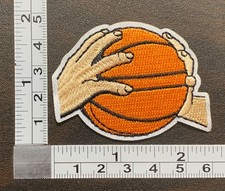 Holding Basketball Embroidered Iron On Patch