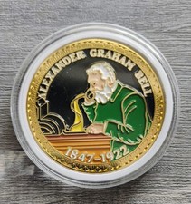 Alexander Graham Bell Commemorative Challenge Coin In Capsule 