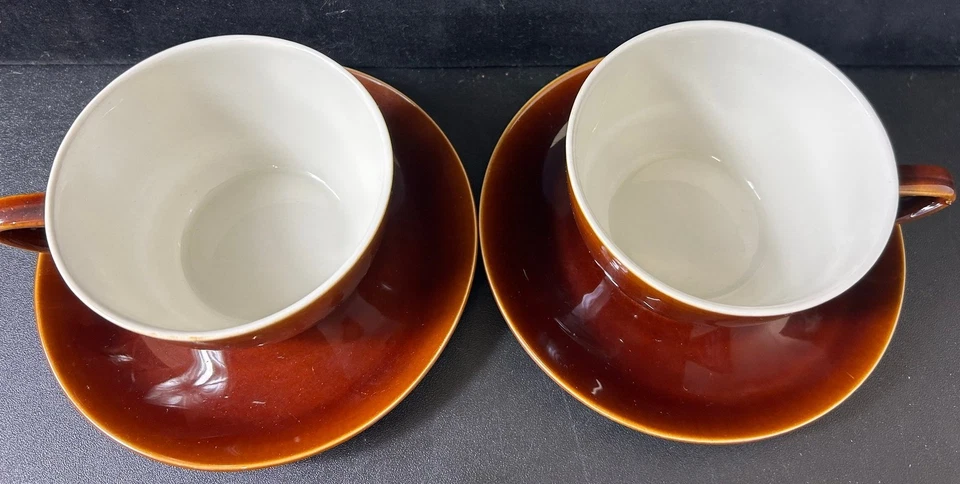 Villeroy & Boch Luxembourg Brown Cup & Saucer Set - #1008 - Image 3 of 4
