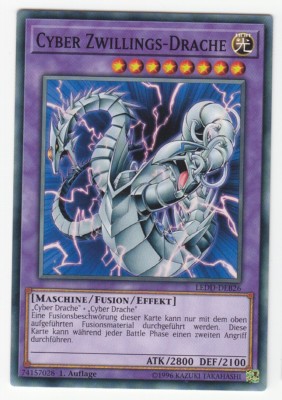 Yu-GI-OH Cyber Zwillings Drache Common LEDD-DEB26 NEU!