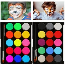 Washable Face Paints Safe Body Paint for Kids Halloween Party Carnival 30 Colors