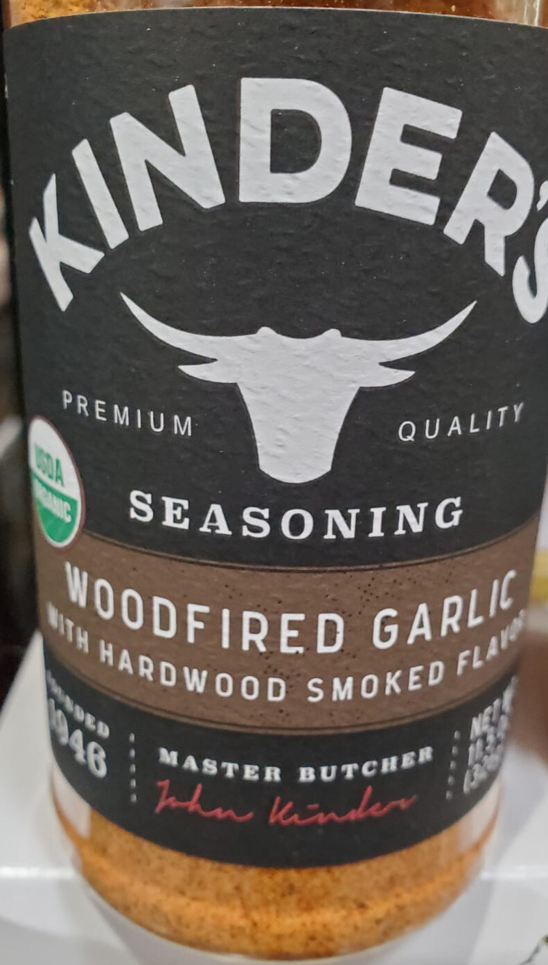 Kinder’s Woodfired Garlic Seasoning Hardwood Smoked Flavor 11.5 Ounce (2 PACK)