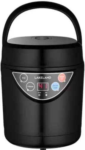 Lakeland 2 Portion Mini Electric Rice Cooker – 500Ml Non-Stick Pan White or Brow