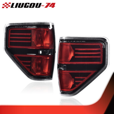 REAR TAIL LIGHTS BRAKE LAMPS LEFT & RIGHT FIT FOR 2009-2014 FORD F-150 PICKUP