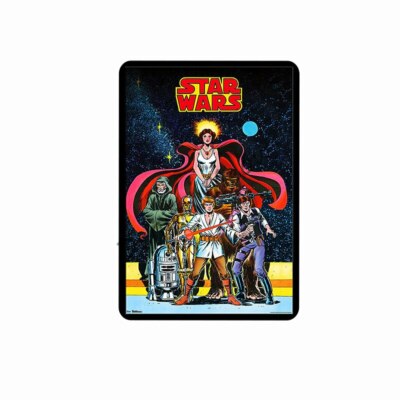 Plaque Métal émaillé Star Wars 30x20 Cm - Déco Bar, Garage, Pub - Vintage