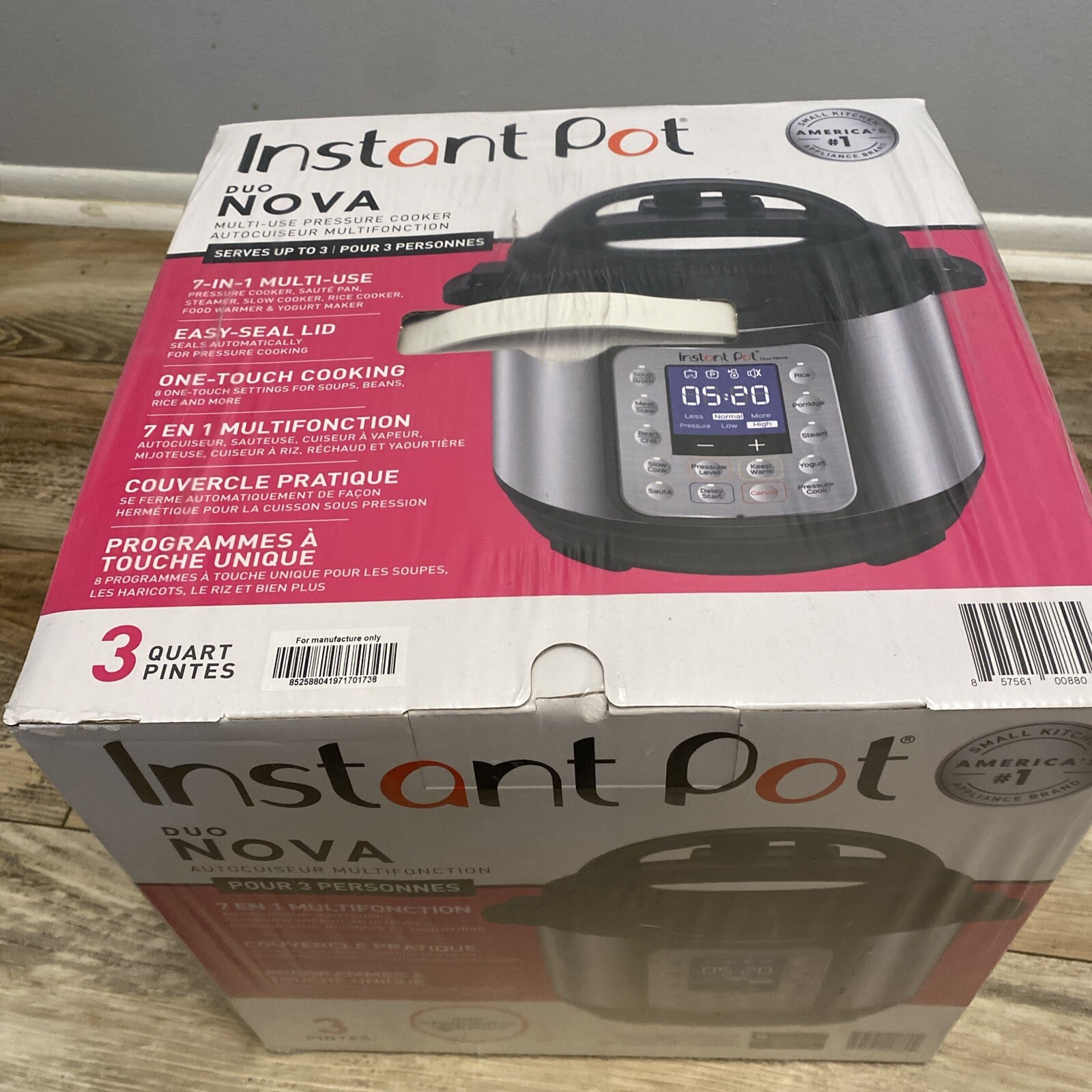 Instant Pot Duo Mini 3 QT 7in1 Multi Use Programmable Pressure Slow