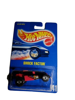 Hot Wheels Shock Factor, #141, Black w/ Light Red, vintage 1992 