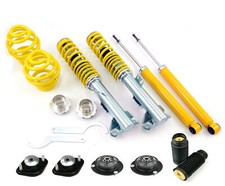 FK AK-STREET GEWINDE-FAHRWERK SET + 4 DOMLAGER + STAUBKAPPEN FÜR BMW 3ER E36