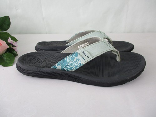 REEF Women's Santa Ana Light Blue Flip Flop Thong Sandals size 8 M, 38.5 - Picture 3 of 12