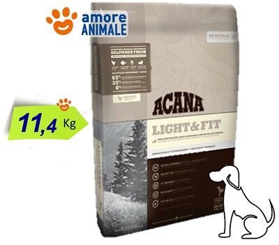 Acana Hund Heritage Light & Fit 11,4 KG - Essen für Hunde Adult Mit Huhn