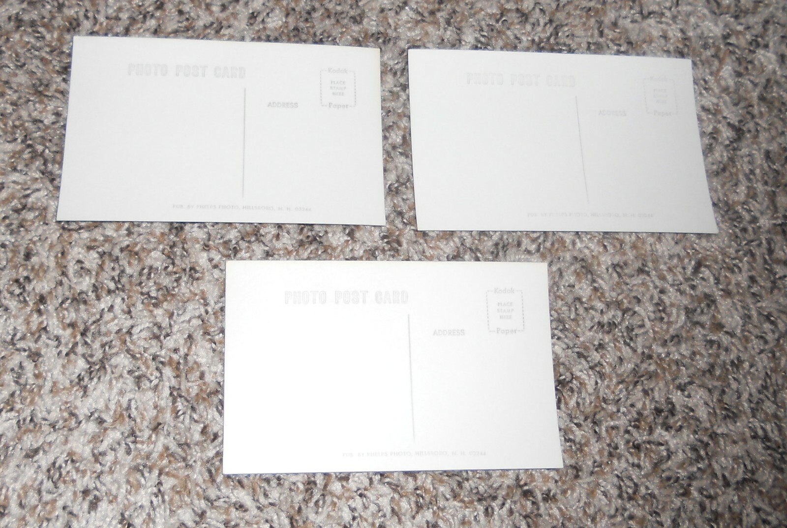 Lot of 3 Campton NH New Hampshire Covered Bridge Real Photo RPPC