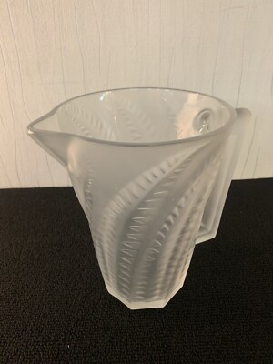 Wasserkrug Farn Aus Kristall Lalique