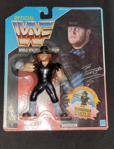 WWE/WWF HASBRO Undertaker Blue Card 1992 action fi...
