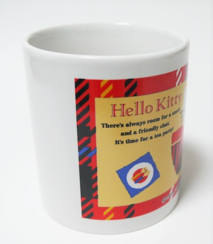 Vintage Hello Kitty Pottery Mug cup2piece 'I love Teddy bear' 'Tea party' 2006 - Picture 9 of 10