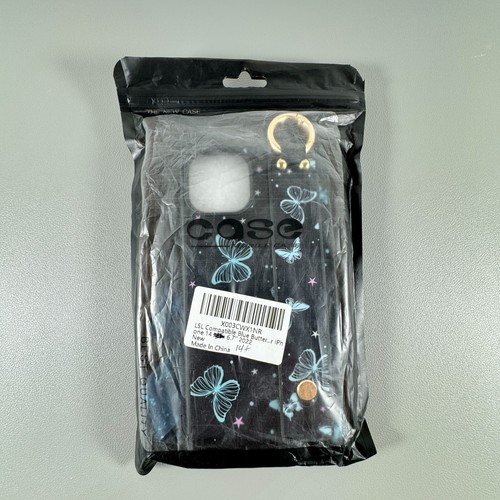 Case for iPhone 14 Plus - Fluorescent Butterflies | Keychain-Lanyard | Kickstand - Picture 13 of 13