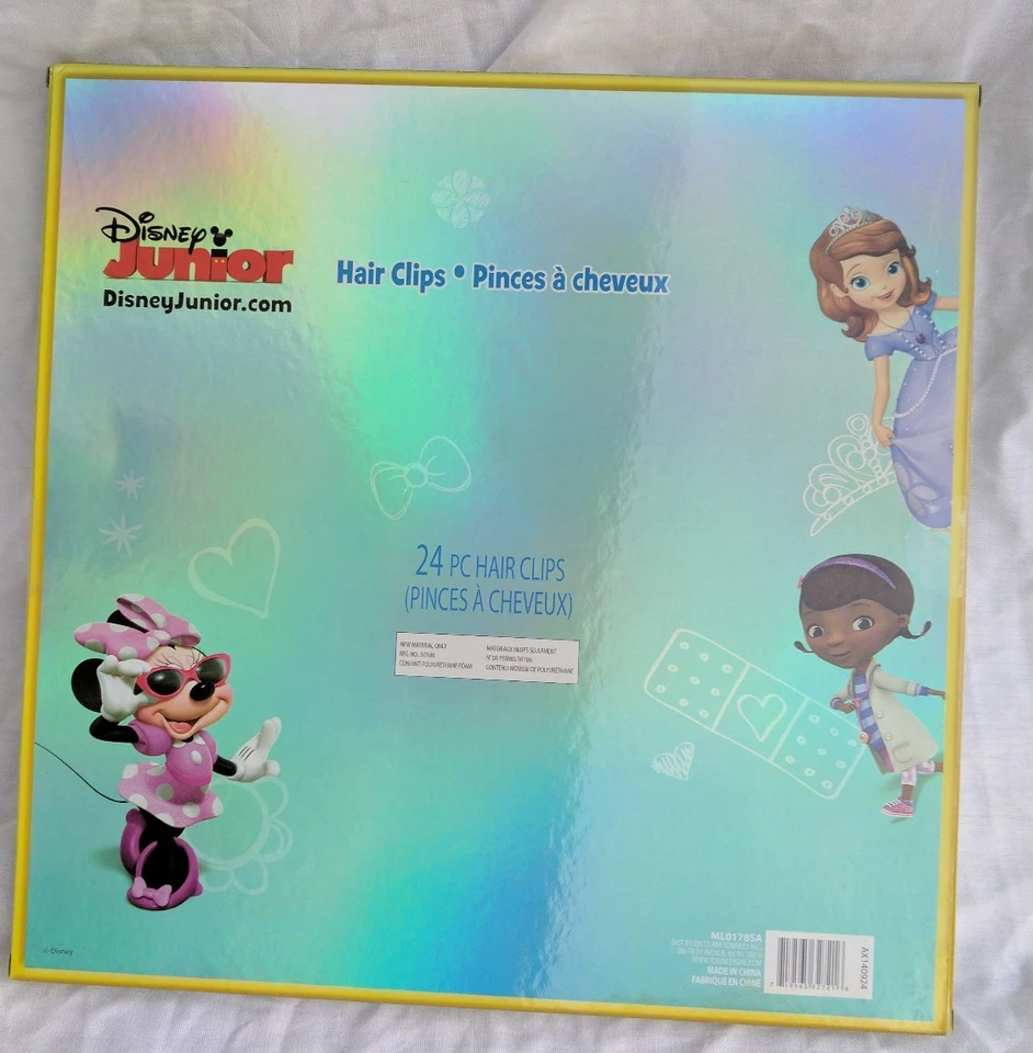 Disney Junior Girls Hair Clips 24 pcs Princess Minnie Mouse Barrett Daisy Duck - Image 3 of 4