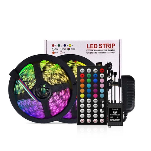 32ft 10M 5050 RGB LED music light strip+remote control+12V 3A EU/US/UK/AU Plug - Picture 3 of 10