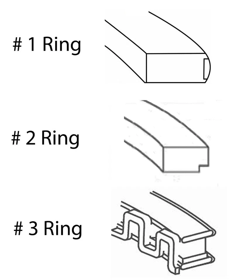 EngineTech Piston Ring Set for 1 Engine 1.00mm .040in Oversize 1.00mm .040in Ove - Image 2 of 4