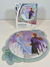 Disney Frozen II Elsa  Anna in Forest Jigsaw Puzzle- Specially Shaped 48 Pieces