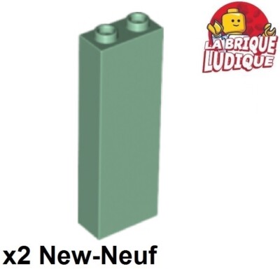 Lego 2x Stein Brick 1x2x5 Balken Säule Säule hellgrün sand/sand green 2454