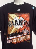 San Francisco Giants 2010 World Series Champs 2 Sided T Shirt Sz Xl W/ Roster San Francisco Giants 2010 World Series Champs 2 Sided T Shirt Sz Xl W/ Roster