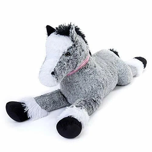 HORSE PLUSH TOY Giant Stuffed Animal Pony for Kids Large Grey 5