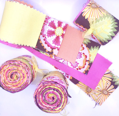 Patchworkstoff Jelly Roll 6 Stk In the beginning Free Spirit 2,5x42inch Phoebe