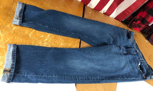 Levis 501 Button-Fly Straight Dark Wash 