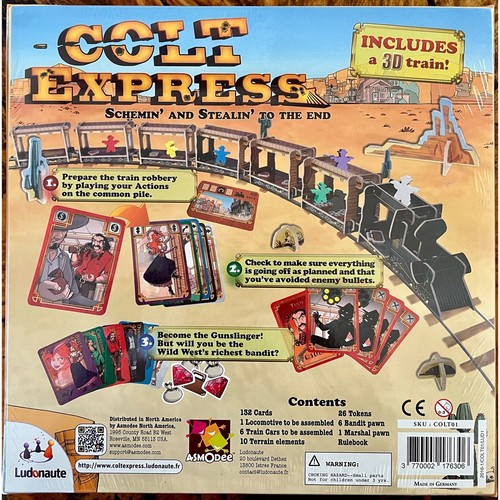 Colt Express 3D Board Game - Ludonaute Brand New Sealed Mint - Picture 2 of 5
