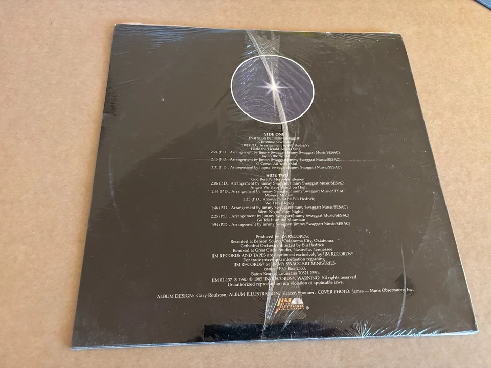 Jimmy Swaggart w/ Orchestra & Chorus And It Came To Pass Brand New LP Christmas - Image 2 of 3