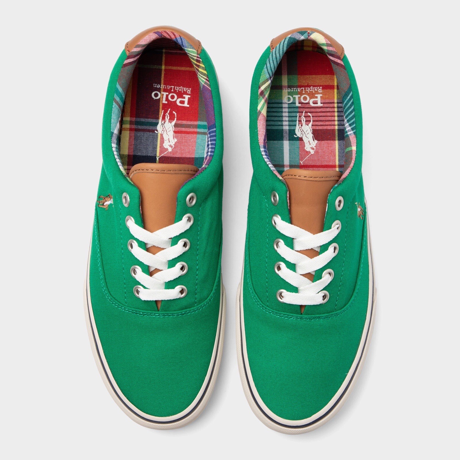 Polo Ralph Lauren Uomo Keaton Pony Verde Sneakers Tela Taglia US 11 NUOVE