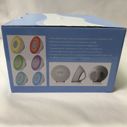 InLife Wake-Up Sunrise Simulation Lamp Alarm Clock With Natural Sound Or Radio - Picture 8 of 9