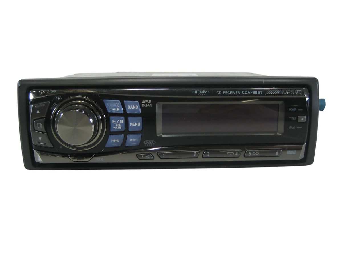 ALPINE CDA-9857 1Din Car Stereo CD Deck Unit tested with