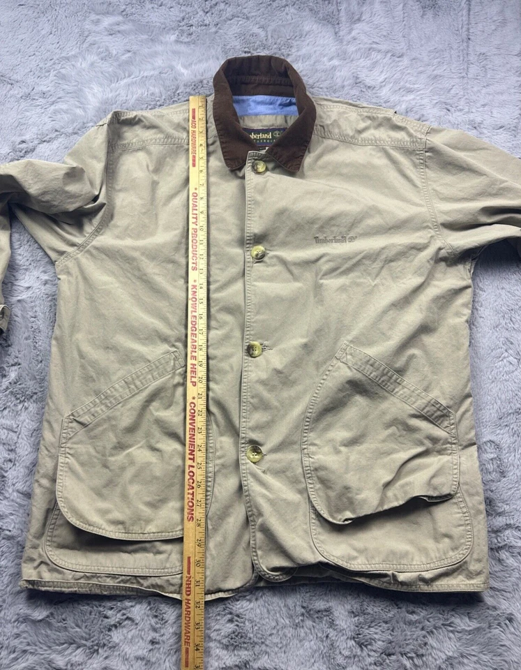 Vintage Timberland Jacket Mens Large Tan Weather Gear Chore Barn Outdoor - Image 4 of 4