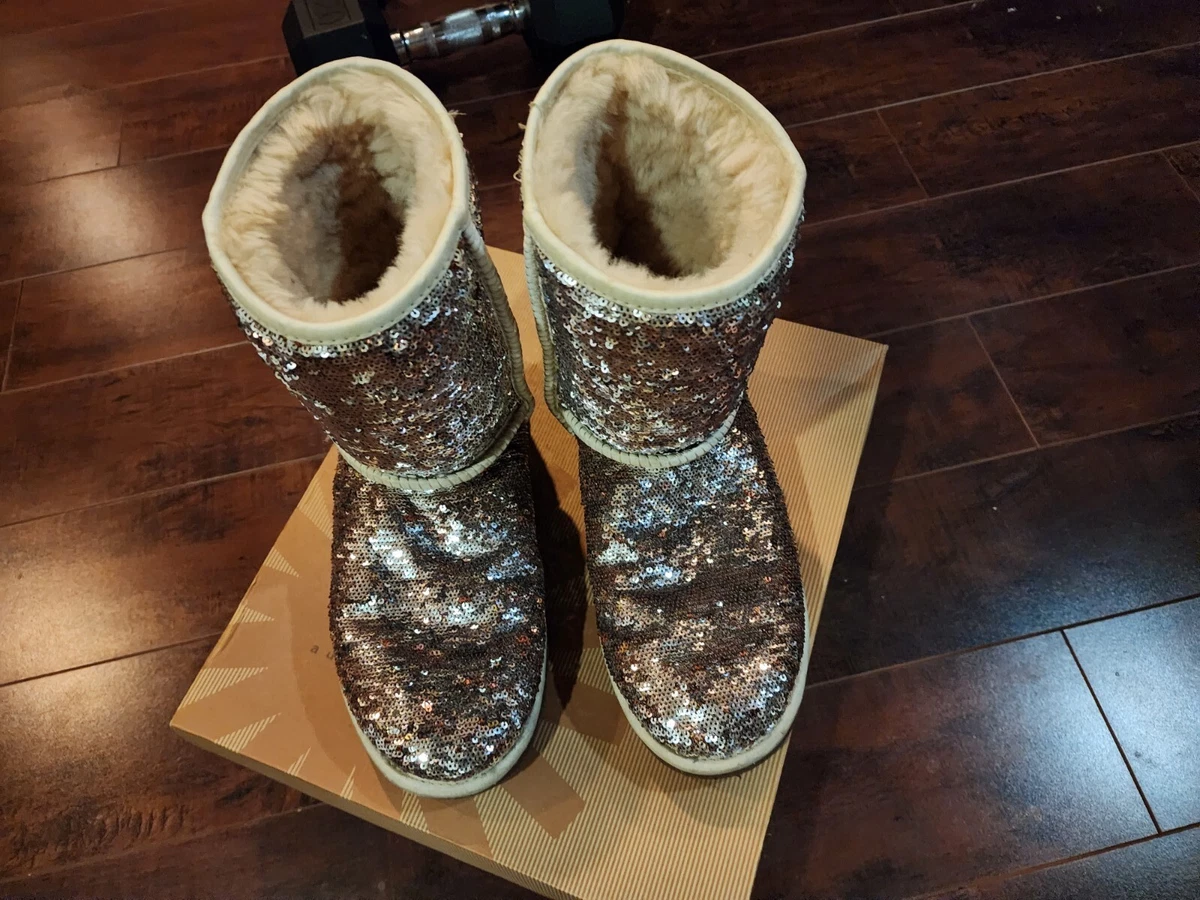Champagne sequin deals uggs