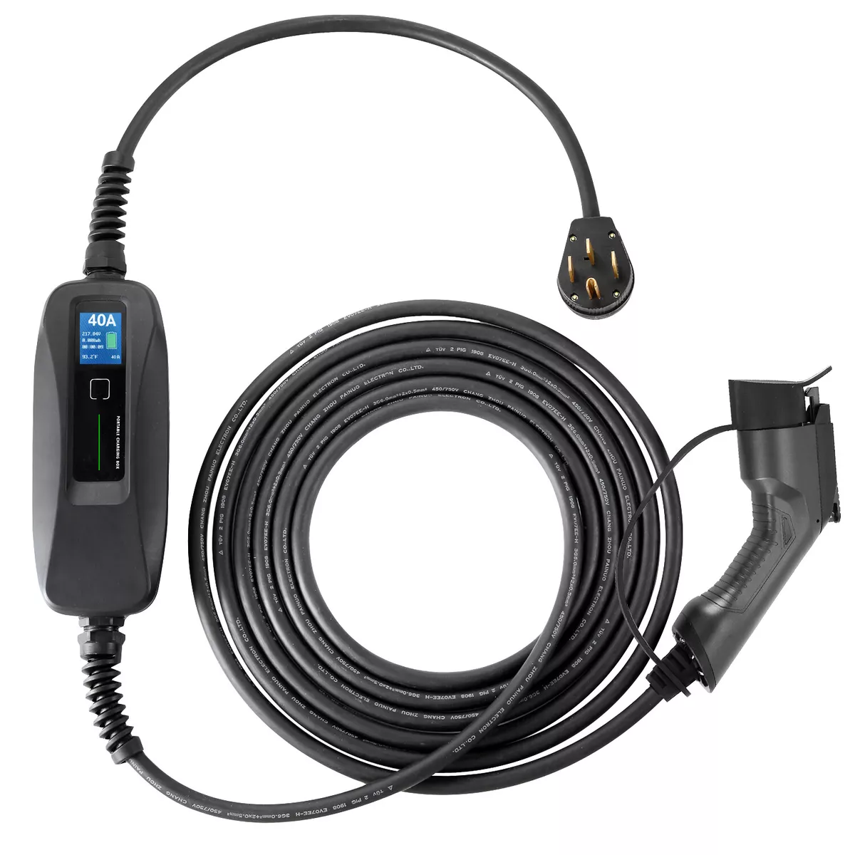 Couplago 40 Amp Level 2 EV Electric Car Charger NEMA 14 50