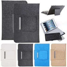 Wireless Keyboard 10" Flip Leather Fold Stand Case Cover For iPad 6th 9.7 2018