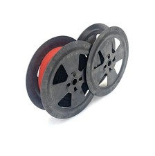 Black / Red Ribbon on METAL SPOOLS for Smith Corona Flattop Typewriter Standard