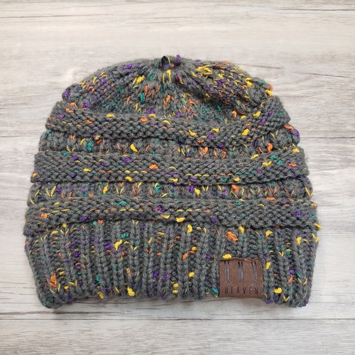 BNB Heaven Knit Cap Hat Ponytail Beanie Womens OS Boots n Bags Heaven