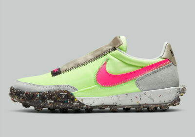NIKE WAFFLE RACER CRATER GRÖßE UK 4,5 EUR 38 (CT1983 700) KAUM VOLT
