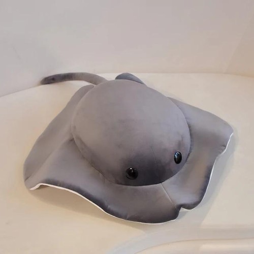 Pillow Devil Fish Plush Cotton Medium Modern Black Solid Velvet Soft Home Decor - Imagen 25 de 26