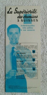 Werbekatalog 3 SCHWEIZER Spezial Hemden Mode Ready to Wear 60er Jahre? 