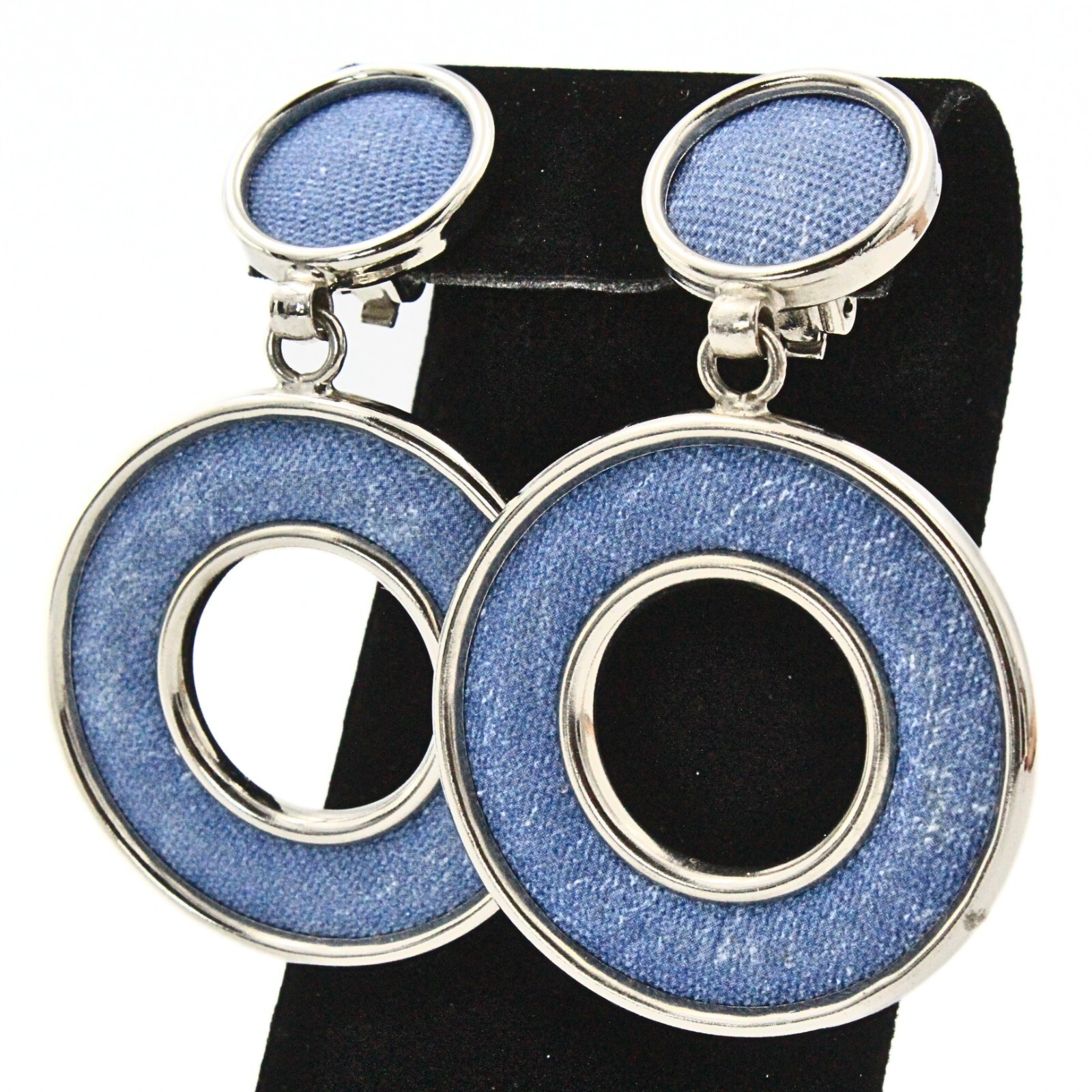 Statement Silver Plate Denim Massive Fall Summer … - image 7