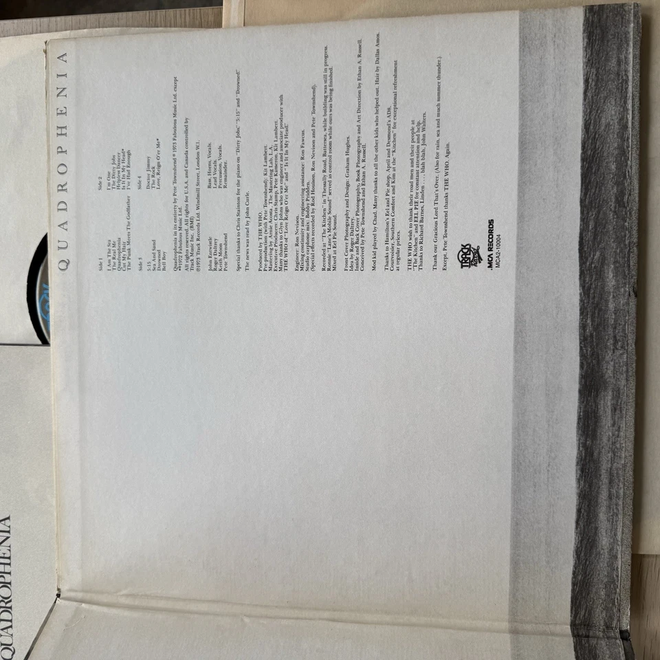 1973 THE WHO "Quadrophenia" Original Gatefold Includes Booklet Complete! 2LP! - Image 3 of 4