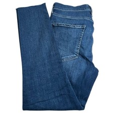 Agolde Womens 31 Sophie Skinny Dark Wash Mid Rise Raw Hem Stretch Jeans
